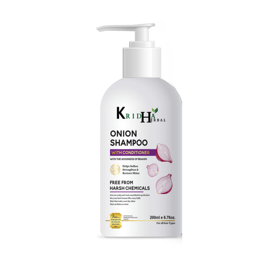 Kridha Onion Shampoo For Anti Hair Fall & Hair Growth 200 ML