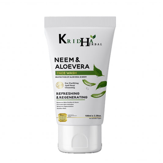 Kridha Neem & Aloevera Face Wash, 100 ml